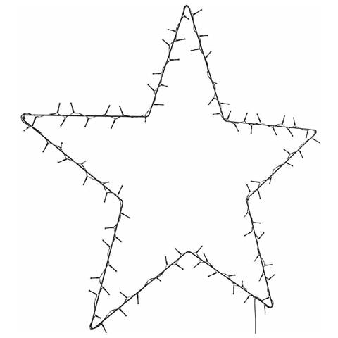 Luci di Natale Stella Silhouette 115 LED Bianco Caldo - Foto 2