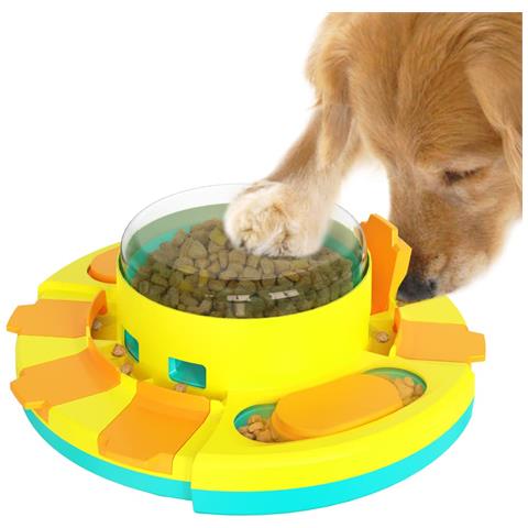 Ciotola Interattiva Per Cani, Gioco Puzzle Con Dispenser Di Snack, Per Addestramento - Foto 1