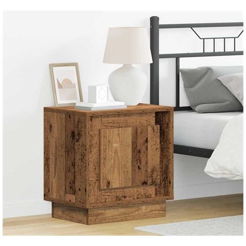 Armadio da Notte con 2 pcs Legno vecchio 44 x 34.5 x 45 cm - Foto 2