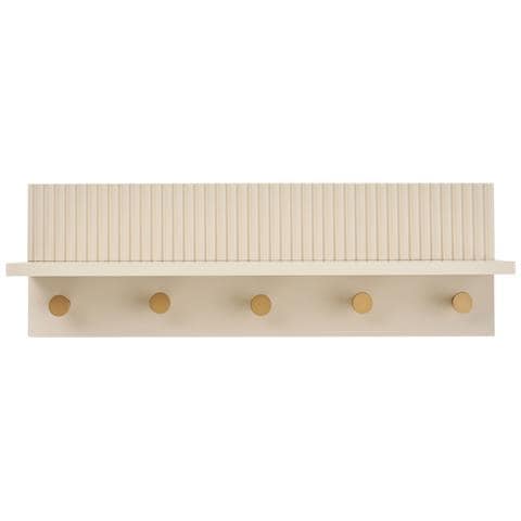 Appendiabiti Da Parete Rocca - Beige - Mdf - 50x12x16 Cm - Foto 1