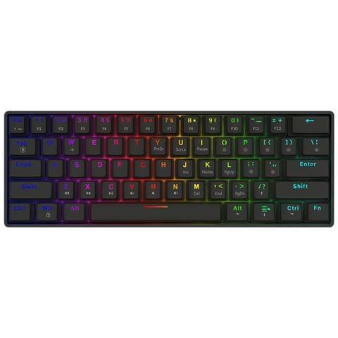 BLACKOUT X2 PEACH tastiera Gaming USB QWERTY US International Nero - Foto 1