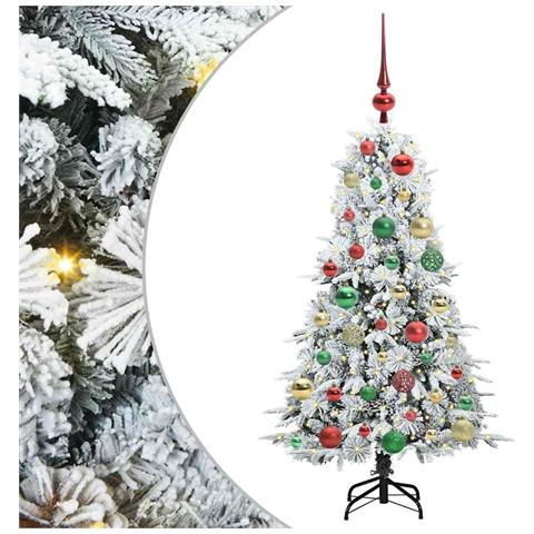 Albero di Natale Artificiale con Rami Pieghevoli Bianco 120 cm - Foto 1