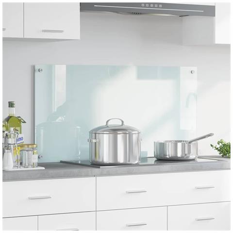 Rivestimento da Cucina Bianco 100 x 50 cm vetro temperato - Foto 2