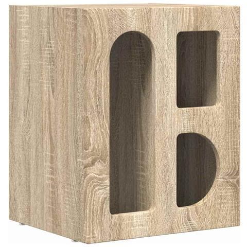 Comodino Rovere Sonoma 40 x 35 x 50 cm Legno multistrato - Foto 1