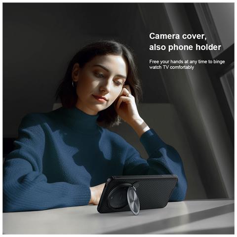 Cover per Mate 60 Pro - TPU+PC, Verde, Con Soporte - Foto 4