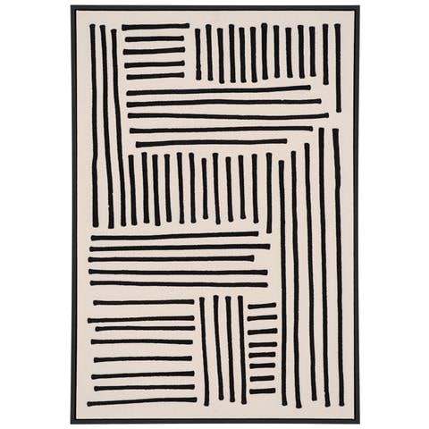 Stampa Su Tela Con Cornice Lipari-nero-cotone-4x60x90 Cm - Foto 1