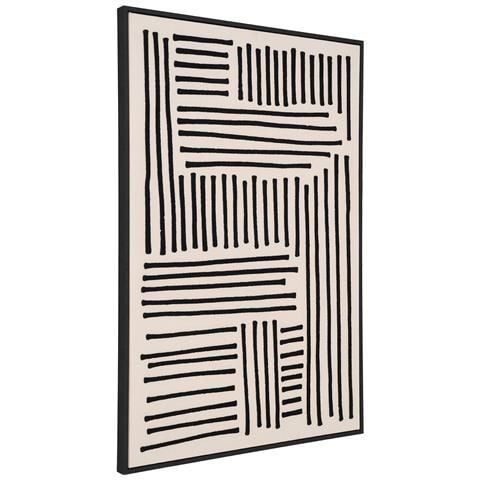 Stampa Su Tela Con Cornice Lipari-nero-cotone-4x60x90 Cm - Foto 2