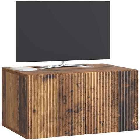 Mobile Porta TV da Muro Legno antico 59,5 x 41 x 30 cm - Foto 2