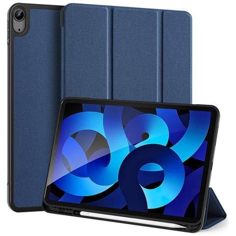 Cover per iPad Air 11 (2025) / (2024) / Air (2020) / Air (2022) - Pelle /PU, Blu - Foto 1
