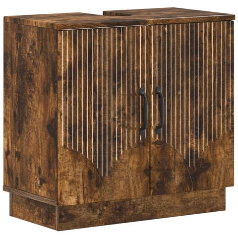 Armadio per Lavabo da Bagno HOORN Rovere Fumo - Foto 1