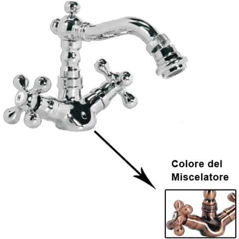Miscelatore rubinetto bidet finitura rame antico - Foto 3