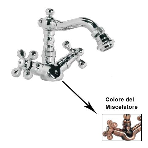 Miscelatore rubinetto bidet finitura rame antico - Foto 1