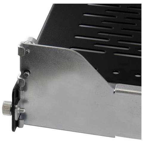 Ripiano Scorrevole Ventilato 2U con Sistema Gestione Cavi - Mensola a Profondita Regolabile per Rack o Armadi - 90.7 Kg - Foto 2