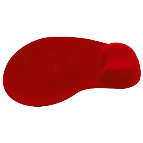 BigFoot tappetino per mouse ergonomico con poggiapolsi in gel - red - Foto 2