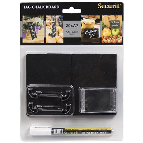 set 20 targhette nere 7,4x10,5cm (a7) - Foto 2