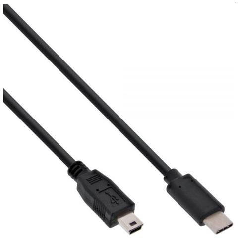 cavo usb 2.0, type c maschio a type mini-b (5pin) maschio, nero, 0,5m - Foto 2