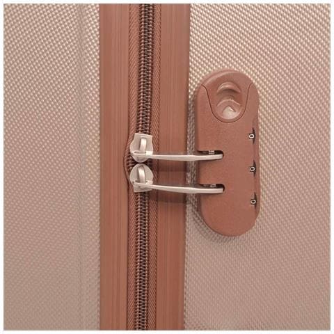 4 Pz. Set Di Trolley Rigidi Color Champagne - Foto 7