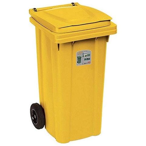 Bidone Carrellato Lt. 120 Giall - Foto 1