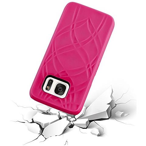 Custodia Compatibile Con Samsung Galaxy S7 In Rosa - Hard Case Coperchio Protettivo Con Specchio E Slot Per Carte - Foto 7