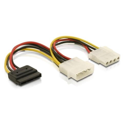 Cable Power SATA HDD > 2x 4pin male / female SATA 2x 4pin cavo di interfaccia e adattatore - Foto 1