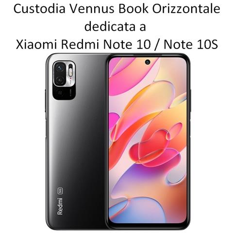 Custodia Book Orizzontale Sensitive Case Per Xiaomi Redmi Note 10 - Note 10s Blu - Foto 2