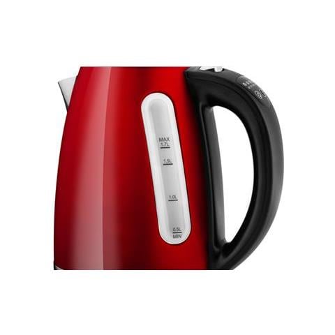 Bollitore Ela Digi 959890010 Elettrico, 2200 W, 1,7 L, Acciaio Inossidabile, Base Girevole A 360°, Rosso - Foto 5
