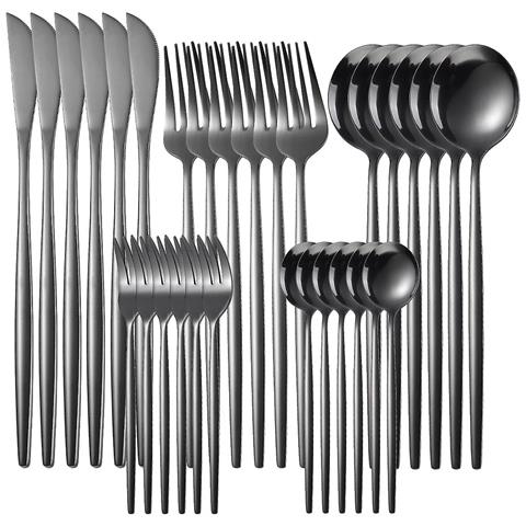 INLAW (nero) Set Di Posate Da 30 Pezzi In Acciaio Inox Lavastoviglie INLAW (nero) Set Di Posate Da 30 Pezzi In Acciaio Inox Lavastoviglie