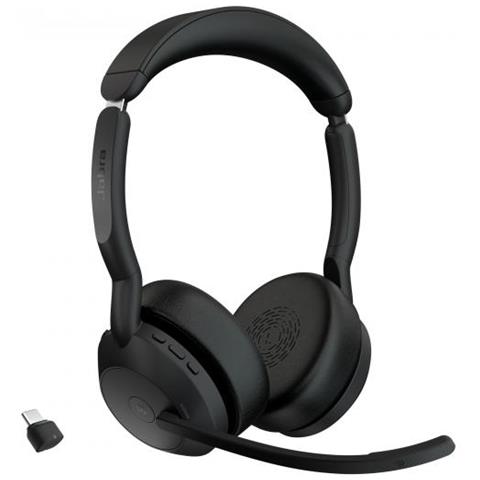 25599-999-899 Cuffia E Auricolare Wireless A Padiglione Ufficio Bluetooth Base Di Ricarica Nero - Foto 1