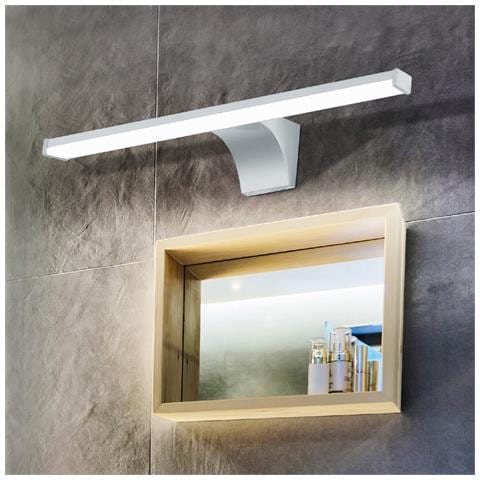 Applique Moderna Pandella 2 Led Plastica Argento E Cromo - Foto 1