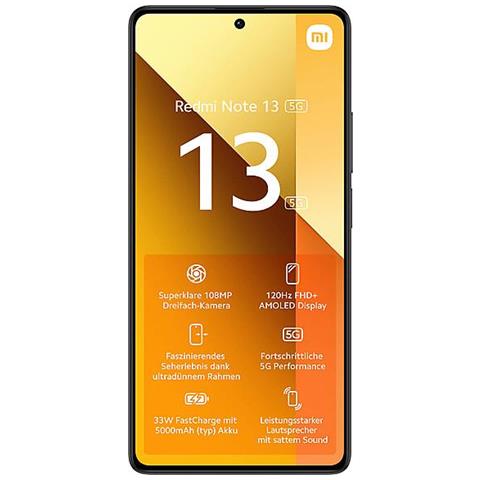 Redmi Note 13 5G 256GB 8GB Ram Dual Sim Display 6.67' Full HD+ Fotocamera 100 Mpx Nero - Foto 2
