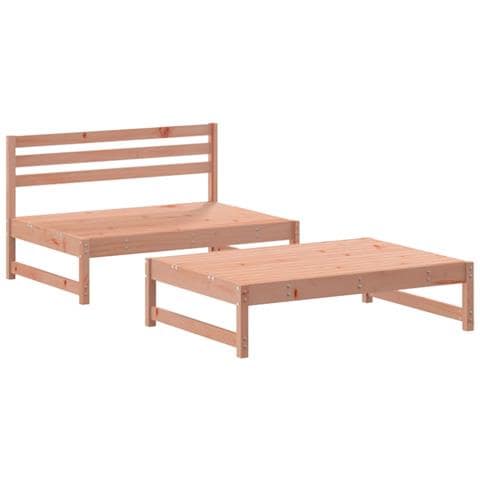 Set Salotto Da Giardino 2 Pz In Legno Massello Di Douglas - Foto 2