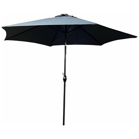 Ombrellone da Giardino ORIENT con regolazione dell'inclinazione, Colore Grigio Scuro, 270x270x235 cm - Foto 1