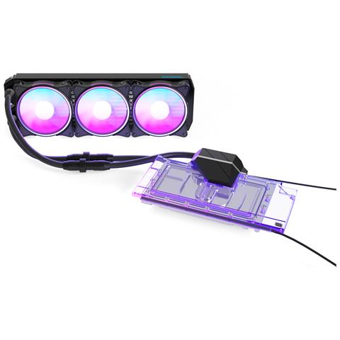 Eiswolf 2 AIO Scheda grafica Raffreddatore di liquidi tutto in uno 12 cm Nero, Trasparente 1 pz - Foto 1