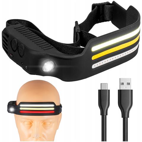 Lampada Frontale Ricaricabile 3x Cob + Xpe Pro Series Va0130 - Foto 1