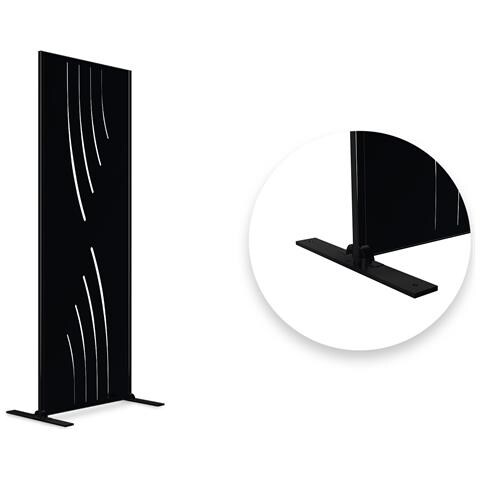 Set Di 3 Pannelli Decorativi Veleta Nero H.160cm Modello Intero - Foto 2