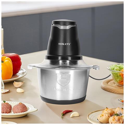 Tritacarne Elettrico Multifunzione 2l, Argento - Foto 2