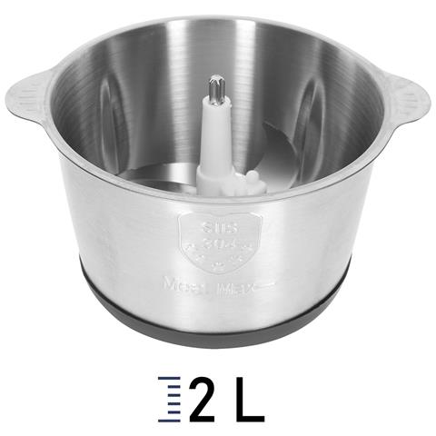 Tritacarne Elettrico Multifunzione 2l, Argento - Foto 5