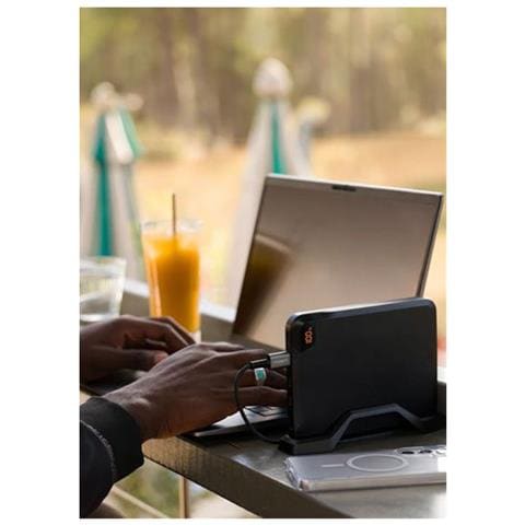 Powerbank Verticale Greenpwr Serie 4 Porte 25 000mah 100w Con Supporto, Nero - Foto 5