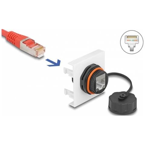 Modulo Easy 45 Rete RJ45 Cat. 6A, 45 x 45 mm - Foto 1