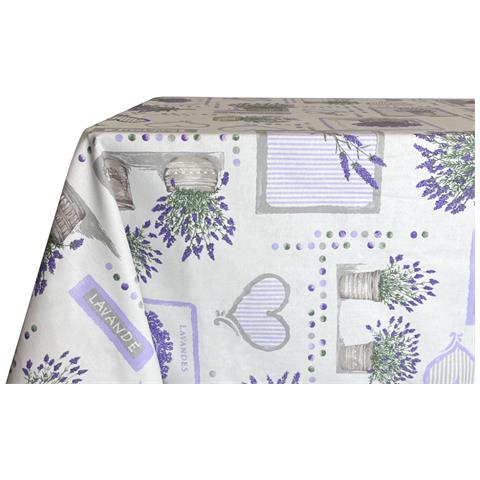 Tovaglia Per Salotto Cucina Tavolo 100% Cotone Made In Italy Provence Rp 140x360 Provence - Foto 5