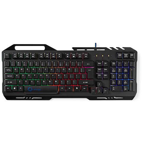 Tastiera USB GKBD200BKUS per Gaming (Layout US International) Colore Nero - Foto 1