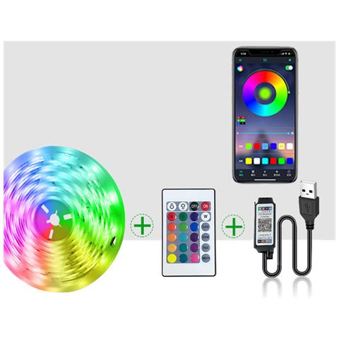 Kit Striscia Led Rgb 3m Con Controllo Ir E Bluetooth - Foto 2