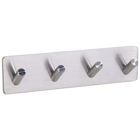 Ganci Adesivi Resistenti: Ganci Da Parete In Acciaio Inossidabile (confezione Da 4) - Foto 2