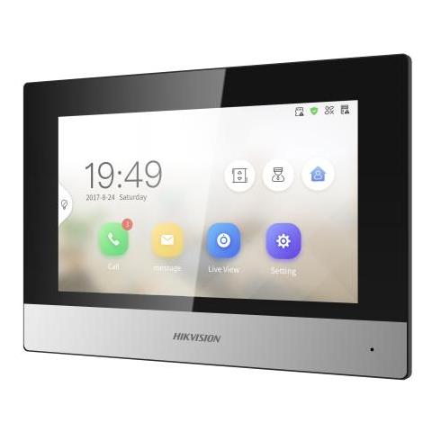 DS-KH6320Y-WTE2 sistema per video-citofono 17,8 cm (7") Nero, Argento - Foto 3