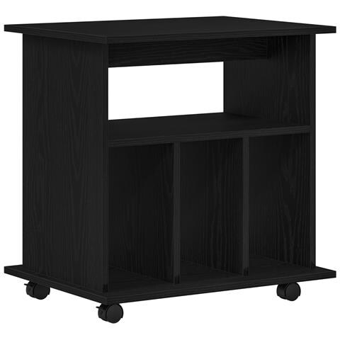 Armadio Rolling  Nero Rovere 60x45x55 cm in legno ingegnerizzato - Foto 1