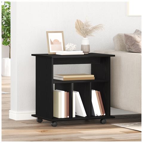 Armadio Rolling  Nero Rovere 60x45x55 cm in legno ingegnerizzato - Foto 2