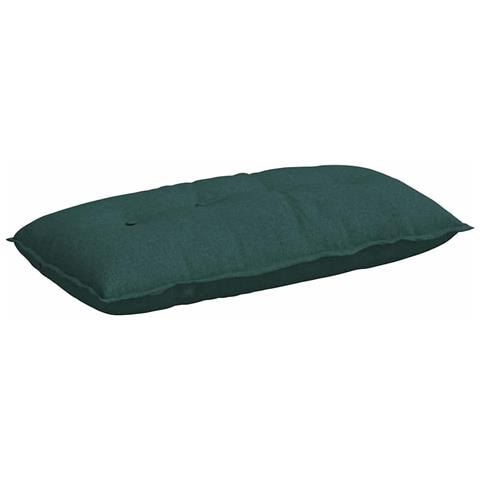 Cuscino per Schiena Verde Scuro 100 x 19 x 50 cm Tessuto - Foto 1