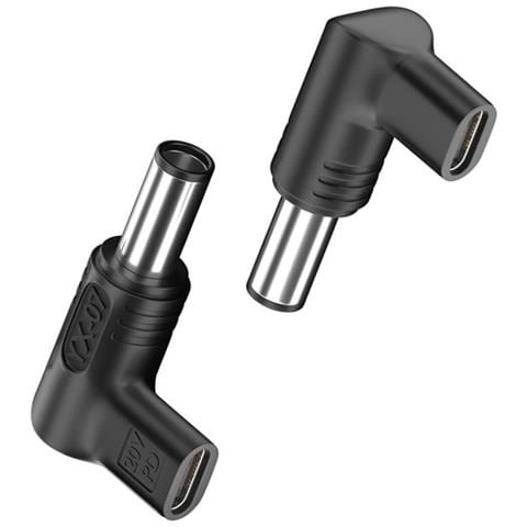 Adattatore Angolato Emulatore Pd 2-pack Usb-c Femmina A 7.4x5.0mm Maschio 20v, 100w, Compatibile Con Hp - Foto 4