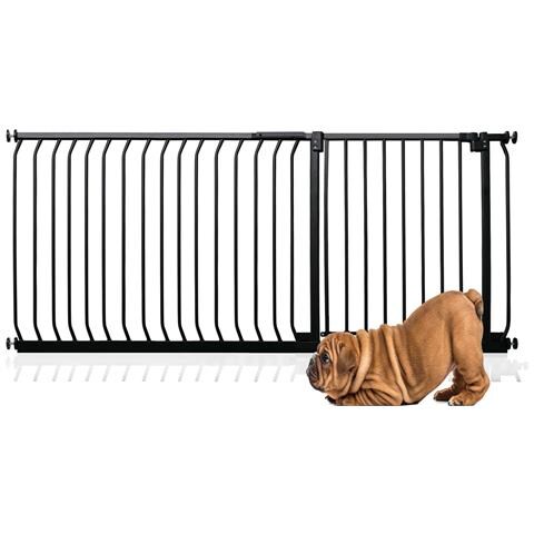 Bettacare Cancelletto Per Cani Elite Con Montaggio A Pressione, 171cm - 180cm, Nero Opaco - Foto 1