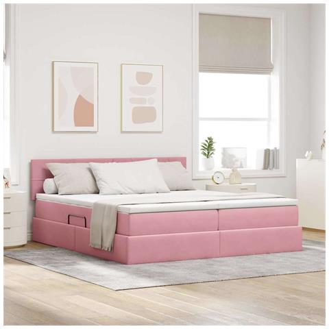 Letto con Contenitore con materasso Rosa 100 x 200 cm - Foto 2